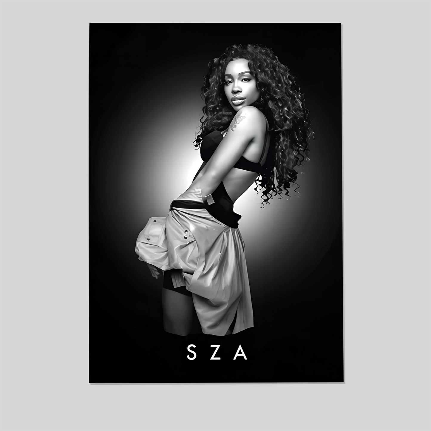 Black&White Poster- SZA Poster, One Sheet Wall Size 24''x36''