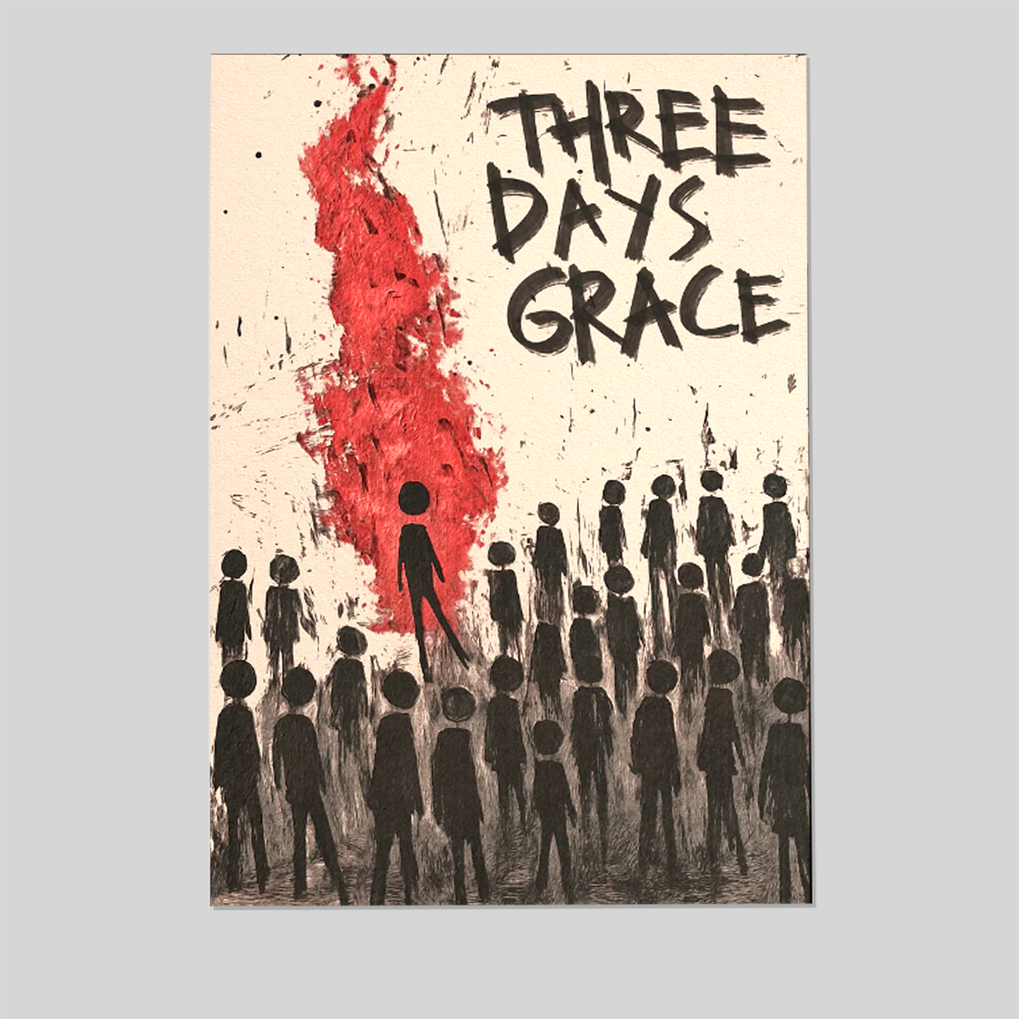 Music Poster- Three Days Grace Album Art Poster, One Sheet Wall Size 24''x36''