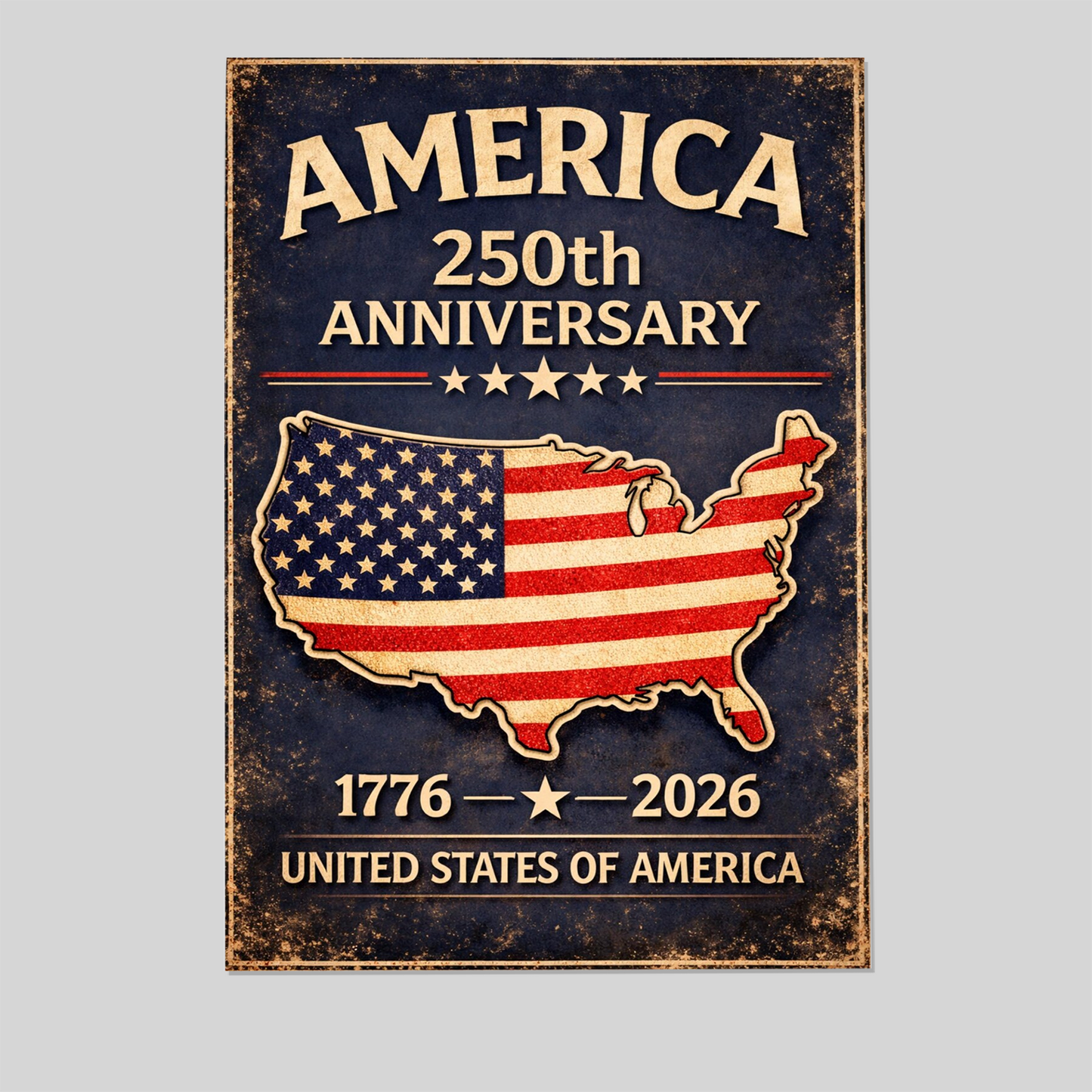250 Years Poster – Patriotic Wall Art for USA Independence & 250th Birthday
