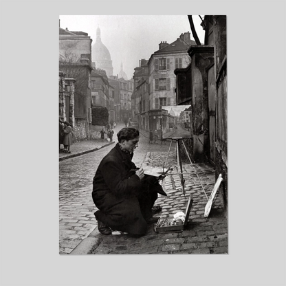 Painter in Montmartre Poster Size 24''x36''