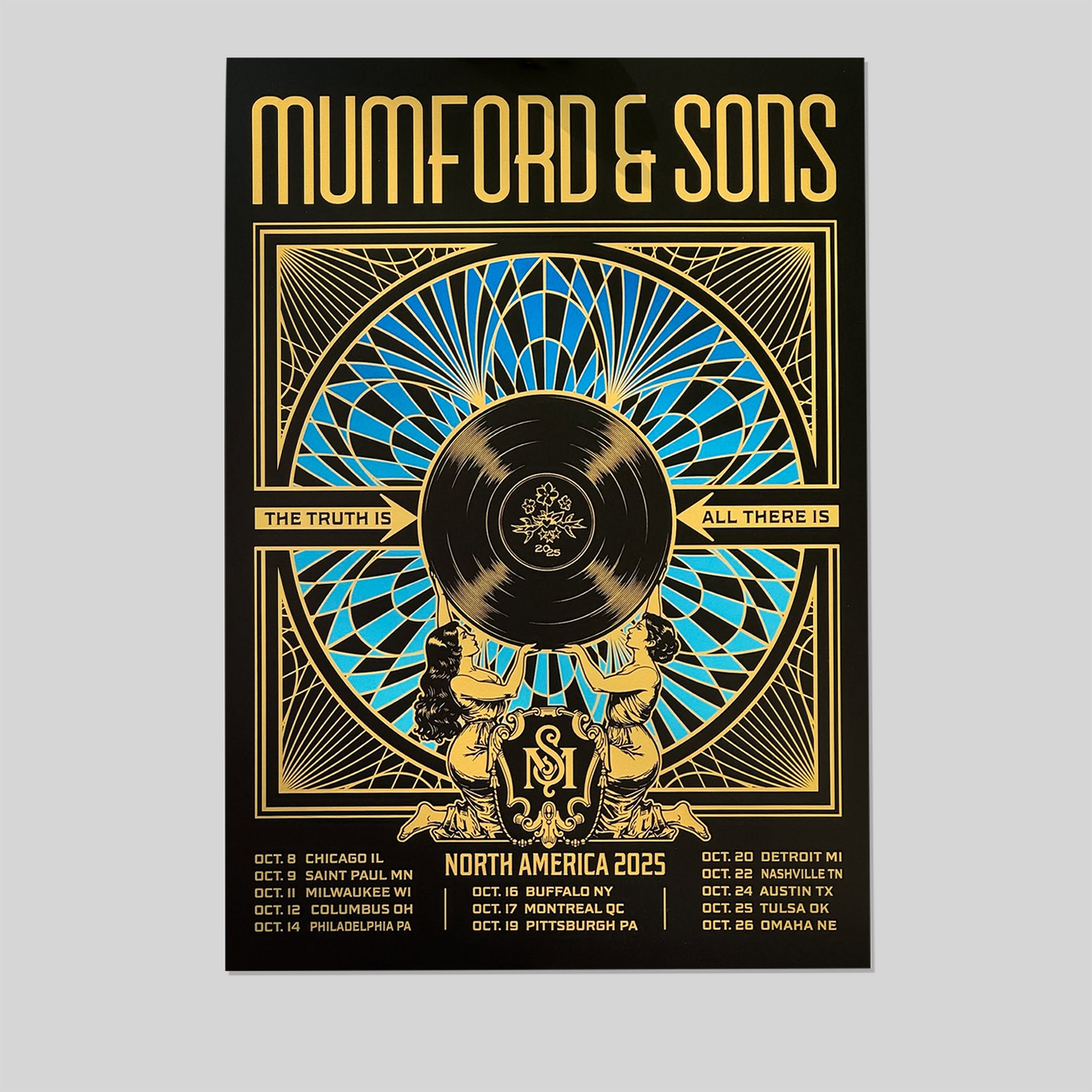 Mumford & Sons 2025 Tour Poster Size 24''x36''
