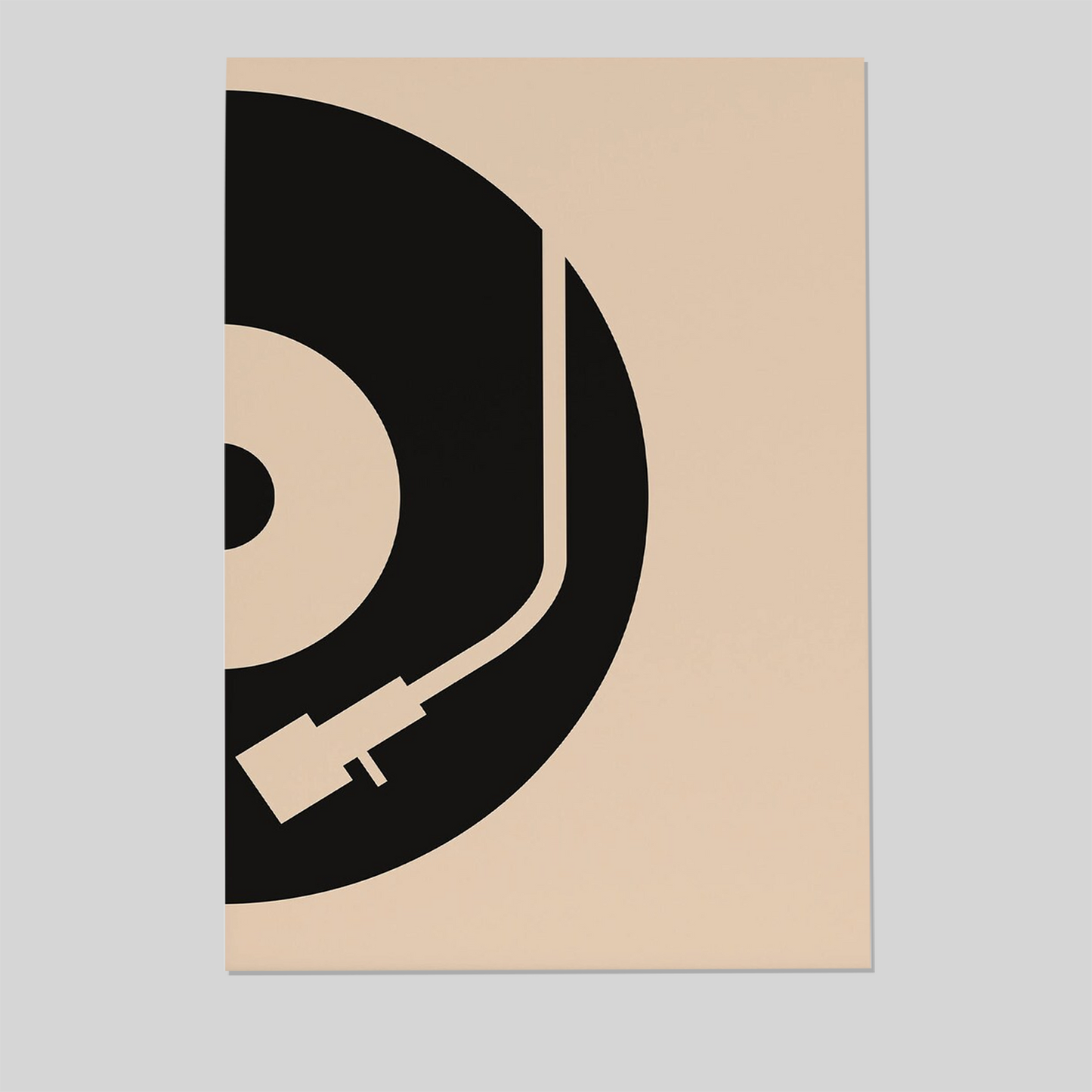 Retro Music Wall Art, Groovy Print, Cute Bedroom, Digital File, Vinyl Record Player Poster, Trendy Wall Art