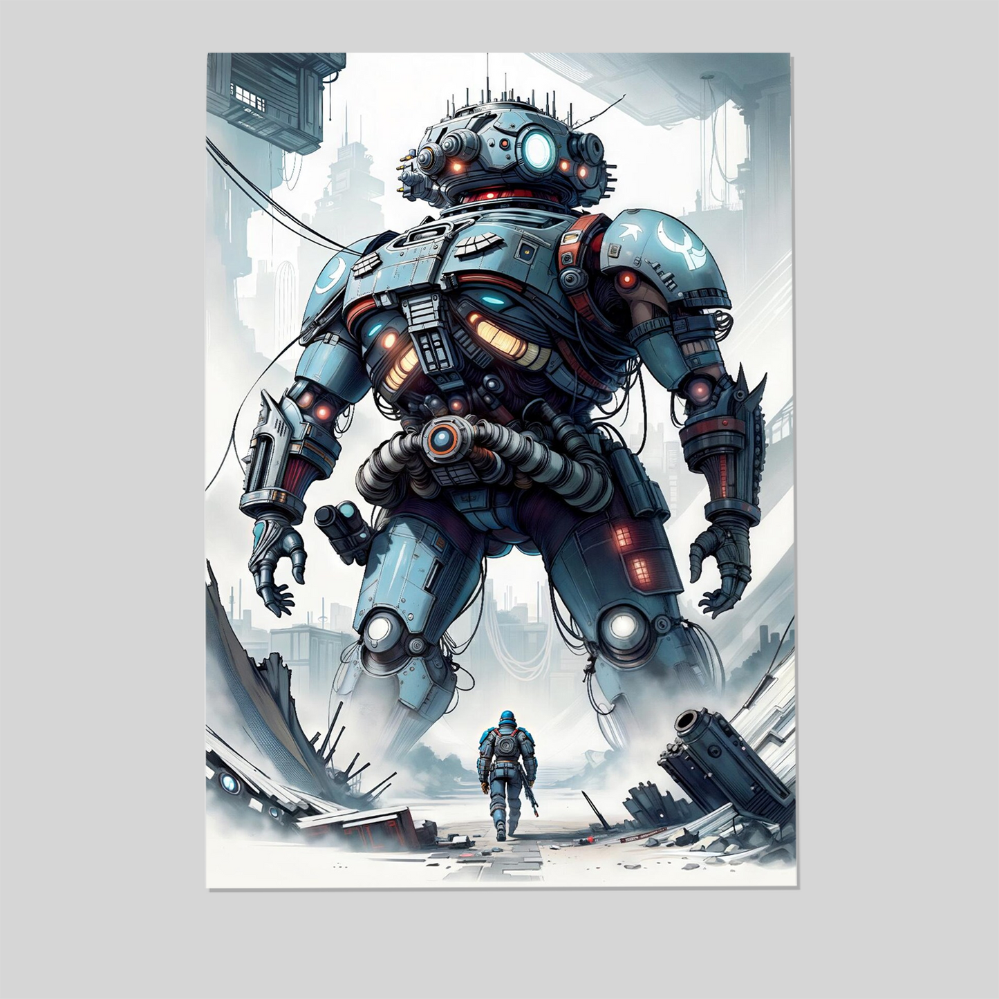 VOID COLOSSUS - Sci-Fi Giant Mecha Poster