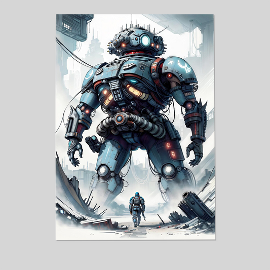 VOID COLOSSUS - Sci-Fi Giant Mecha Poster