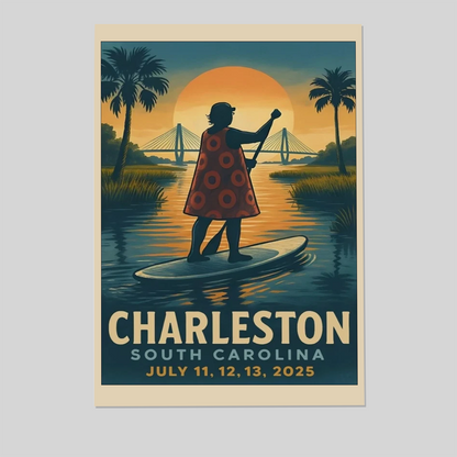 Phish Summer Tour 2025 Poster – Charleston Lot Wall Art Print Unframed Size 24''x36''