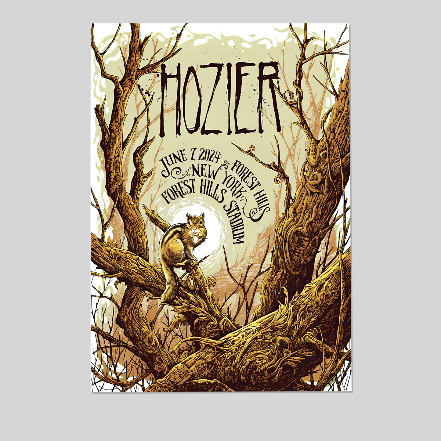 Music Poster Hozier  New York June 7 Show Poster Show Poster Size 24''x36''