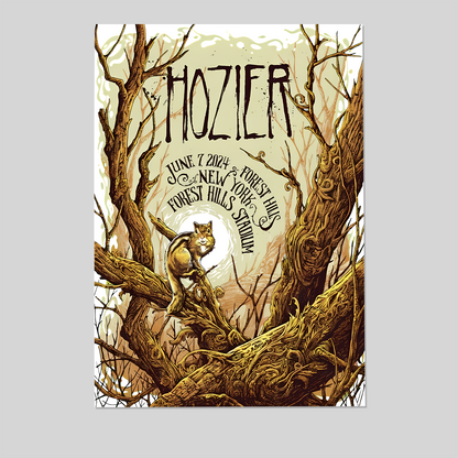 Music Poster Hozier  New York June 7 Show Poster Show Poster Size 24''x36''
