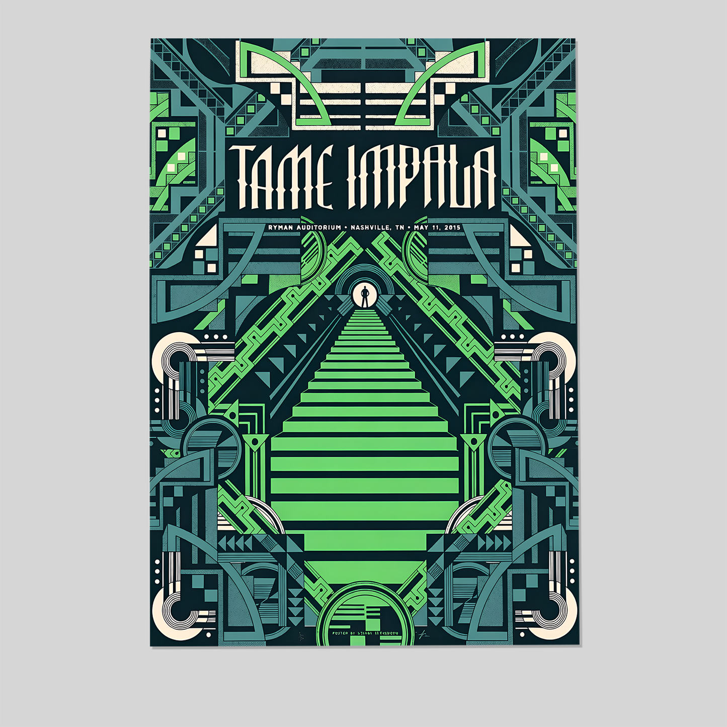 TAME IMPALA 2015 RYMAN NASHVILLE TOUR POSTER MINT POND Size 24''x36''