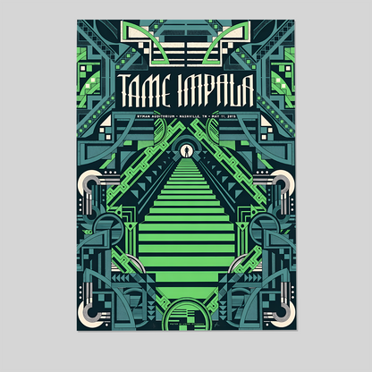 TAME IMPALA 2015 RYMAN NASHVILLE TOUR POSTER MINT POND Size 24''x36''
