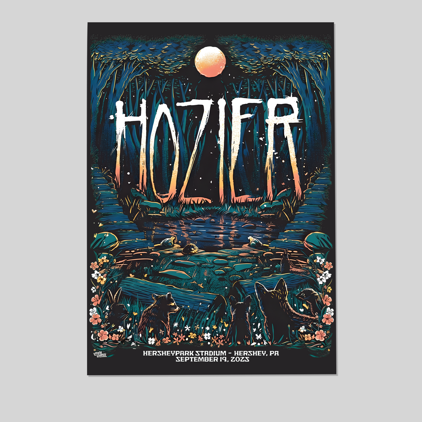 Hozier Hershey September 19 Show Poster Size 24''x36''