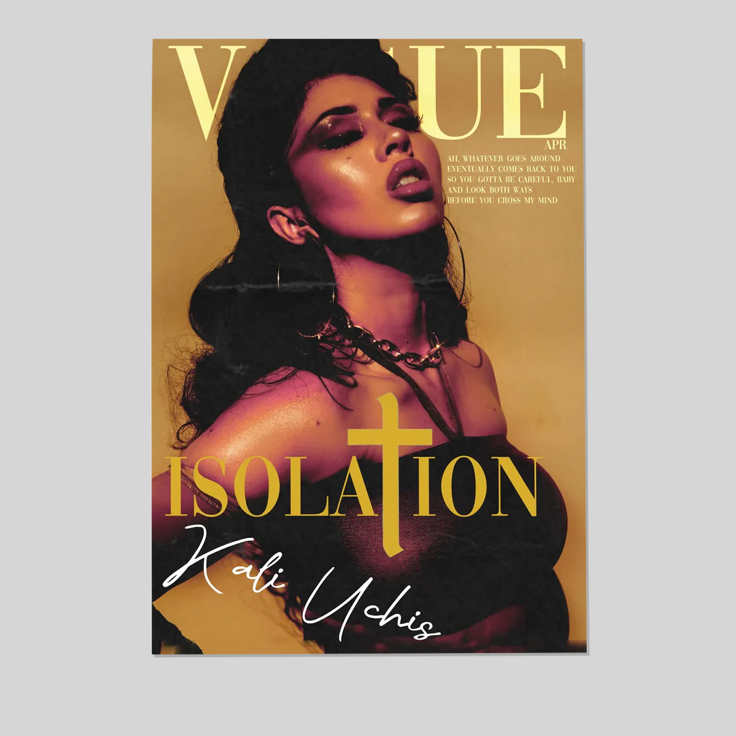 Kali Uchis 'Isolation' Album Poster Retro Y2K Indie Art Size 24''x36''
