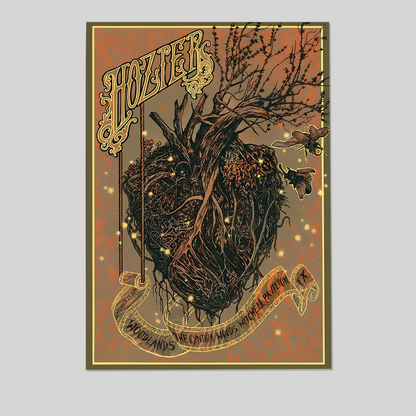 Music Poster  HozierThe Woodlands September 25 Show Tour 2025 Size 24''x36''