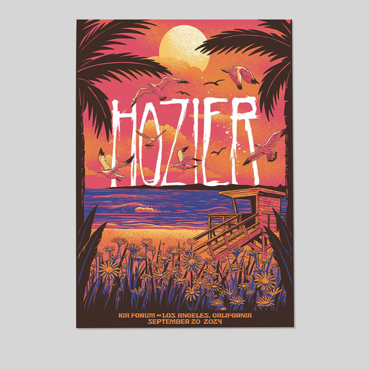 Music Poster Hozier Los Angeles September 20 Show Poster Size 24''x36''