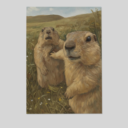 Let Him Cook Meme Art Print, Funny Marmot Poster, Viral Internet Wall Art