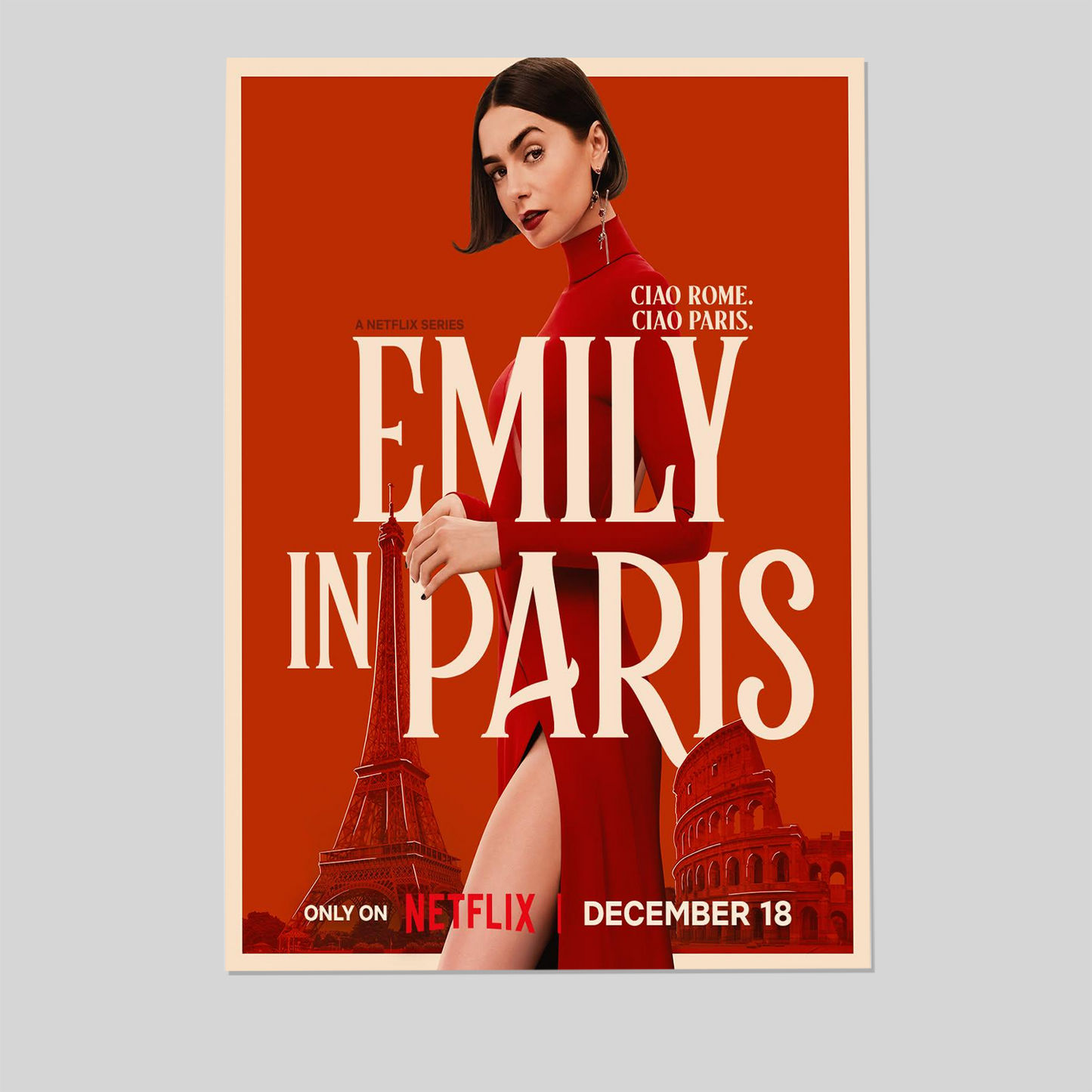 Movie Poster- Emily In Pa.ris December 18 2025 Poster Size 24''x36''