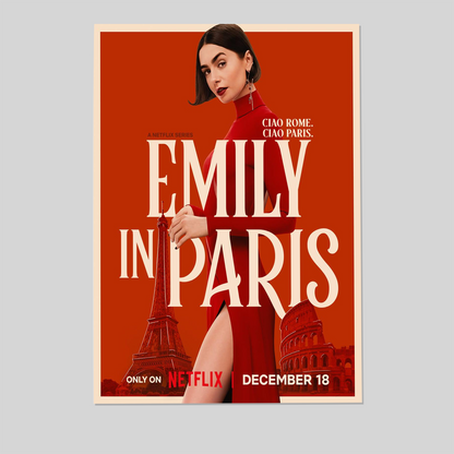Movie Poster- Emily In Pa.ris December 18 2025 Poster Size 24''x36''