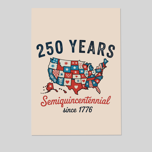 4th of July USA Patriotic Welcome Sign, America 250th Anniversary Party Poster