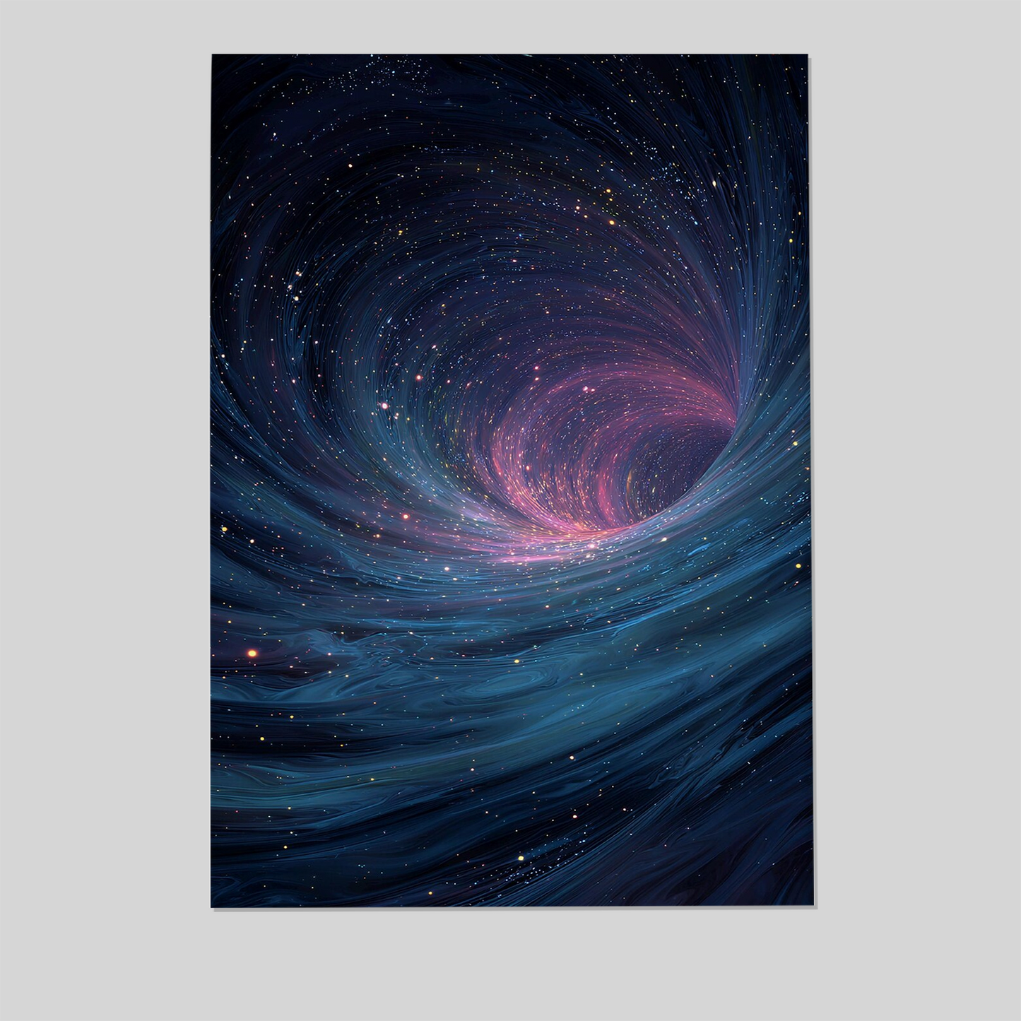 Wormhole Poster, Space Tunnel Print, Theoretical Physics Art, Digital Sci-Fi Decor