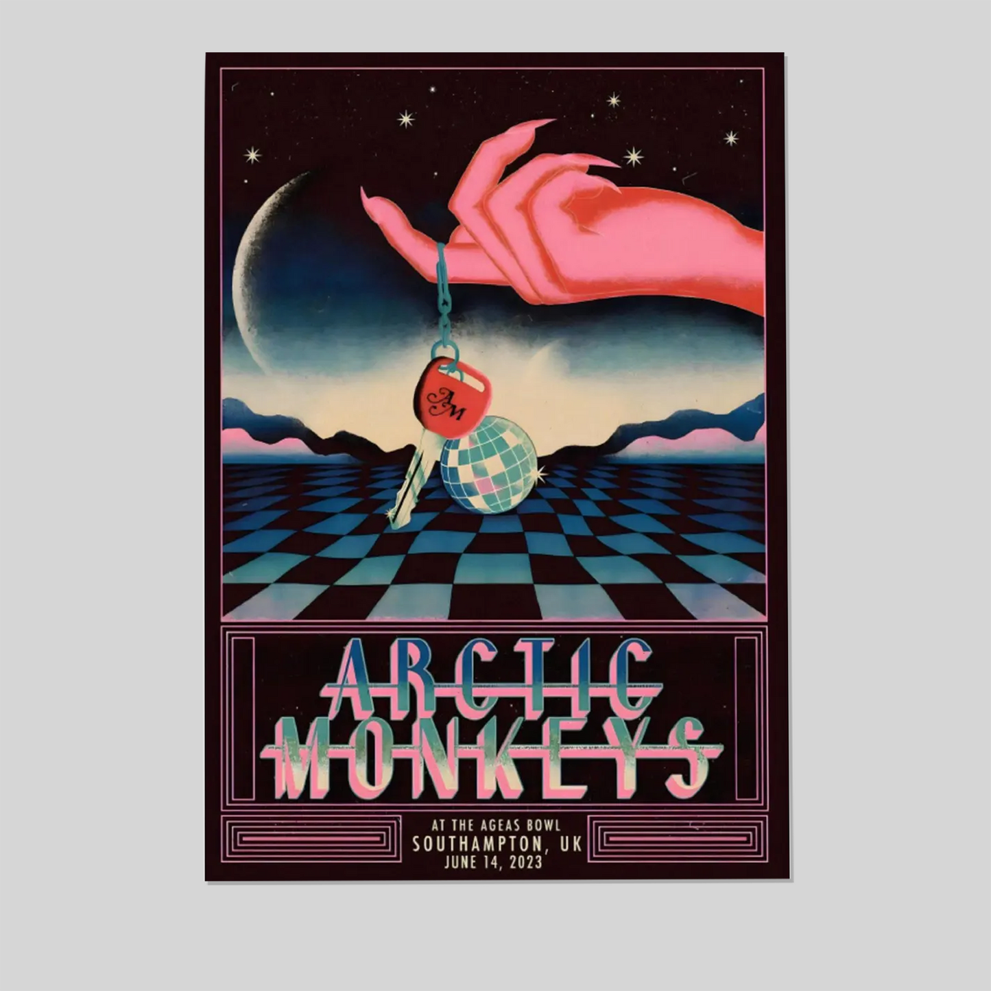 Music Poster- Arctic Monkeys Concert Wall Art Poster Size 24''x36''