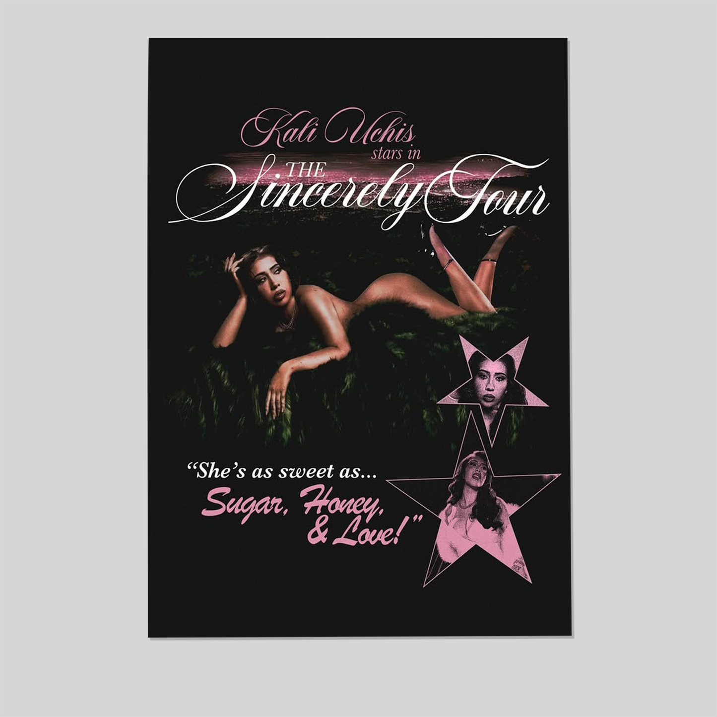 Kali Uchis The Sincerely Tour 2025 Poster Print Concert Music Wall Art Size 24''x36''