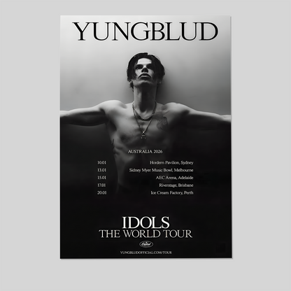 YUNGBLUD the IDOLS world 2026 Australia Size 24''x36''