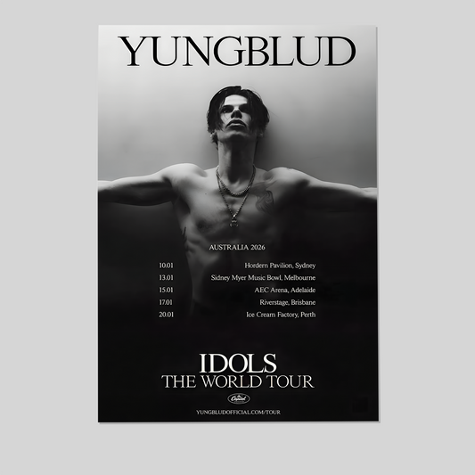 YUNGBLUD the IDOLS world 2026 Australia Size 24''x36''