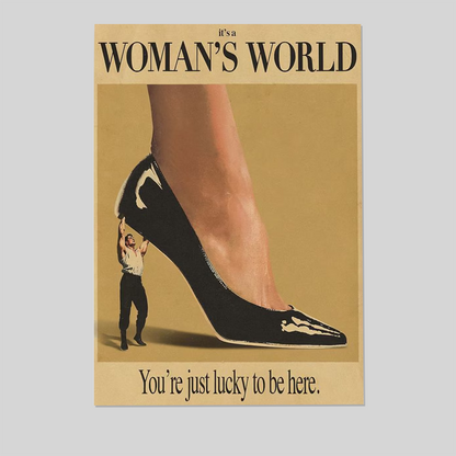 Vintage Wall Art You're just lucky to be here Poster Size 24''x36''