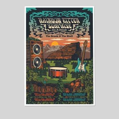 RAINBOW KITTEN SURPRISE Live Red Rocks 2025 Tour Poster Size 24''x36''