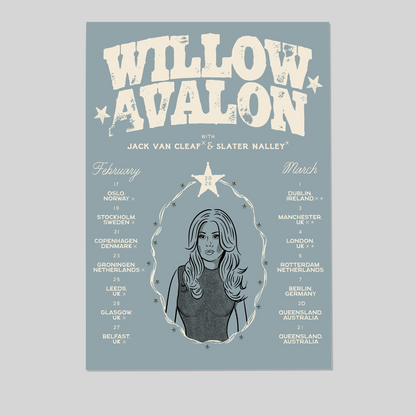 Willow Avalon EU & UK tour Size 24''x36''