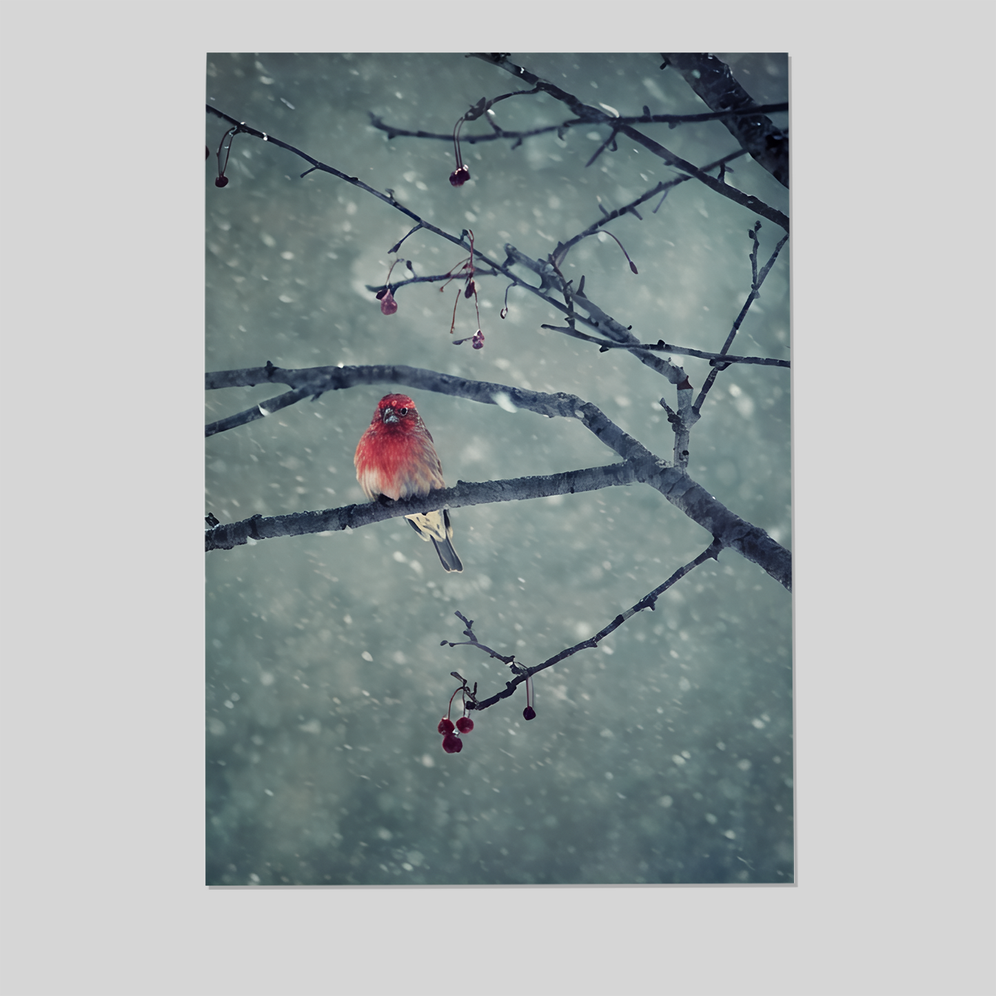 Home Decor- Snowing Poster, One Sheet Wall Size 24''x36''