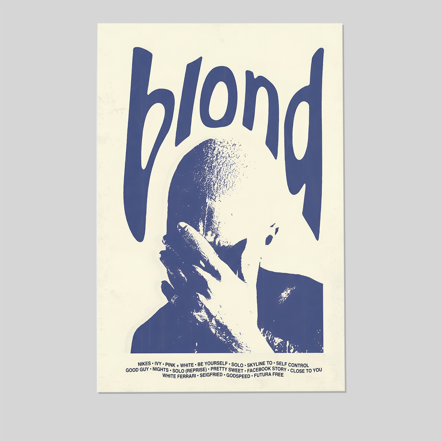 Blond Digital Album Poster, One Sheet Wall Size 24''x36''