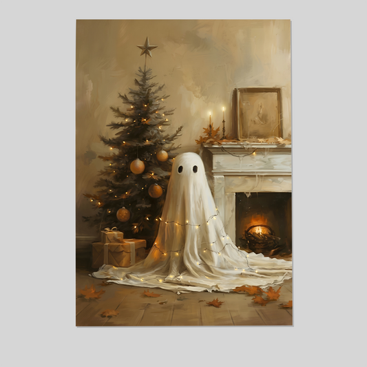 Christmas Halloween Art Poster, One Sheet Wall Size 24''x36''