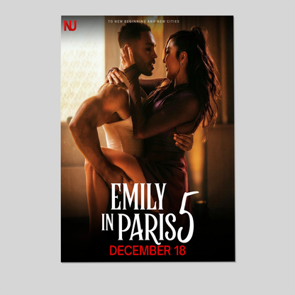 Movie Poster- Emily in Pa.ris 5 2025 Movie Poster Size 24''x36''