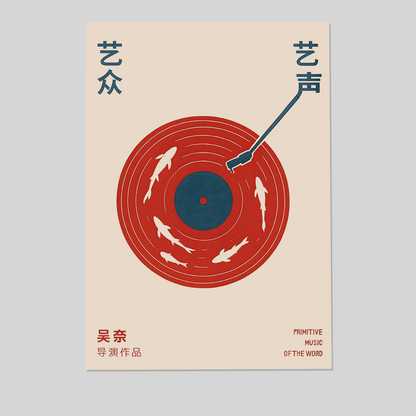Japanese Retro Music Poster Print- Japanese Wall Art - Vintage Vinyl Wall Art - Music Print- Japanese Poster - Japanese Print