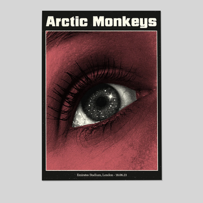 Music Poster- ARCTIC MONKEYS Concert Poster Emirates 18 JUNE 2023 Poster Size 24''x36''