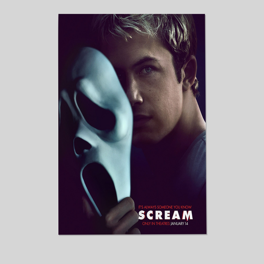Movie Poster- Scream Movie Poster, One Sheet Wall Size 24''x36''