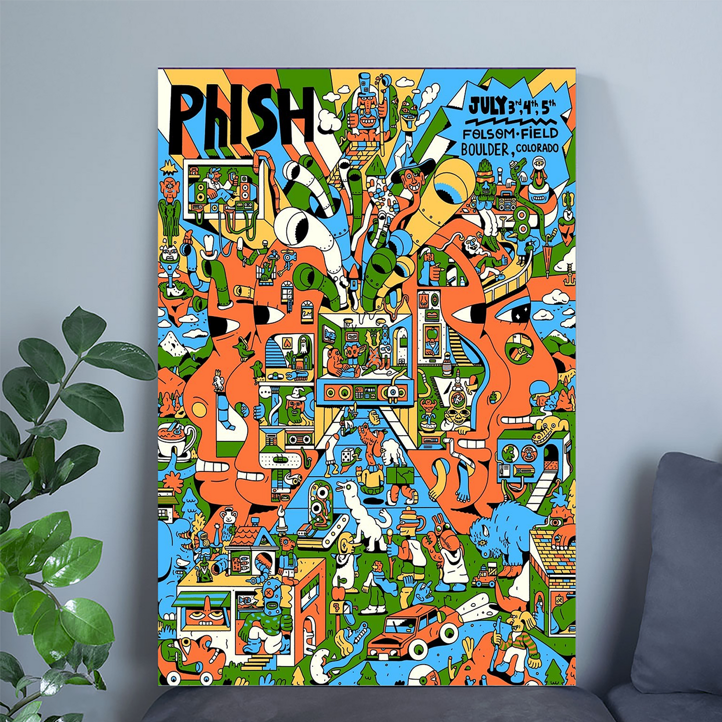 NEW Phish Jul 3 4 5 2025 Boulder CO Tour Poster Size 24''x36''