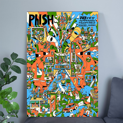 NEW Phish Jul 3 4 5 2025 Boulder CO Tour Poster Size 24''x36''