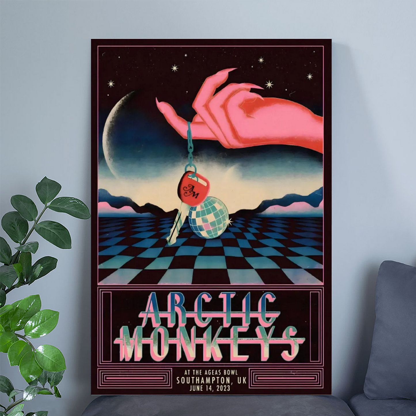 Music Poster- Arctic Monkeys Concert Wall Art Poster Size 24''x36''