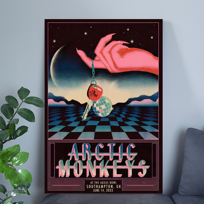 Music Poster- Arctic Monkeys Concert Wall Art Poster Size 24''x36''