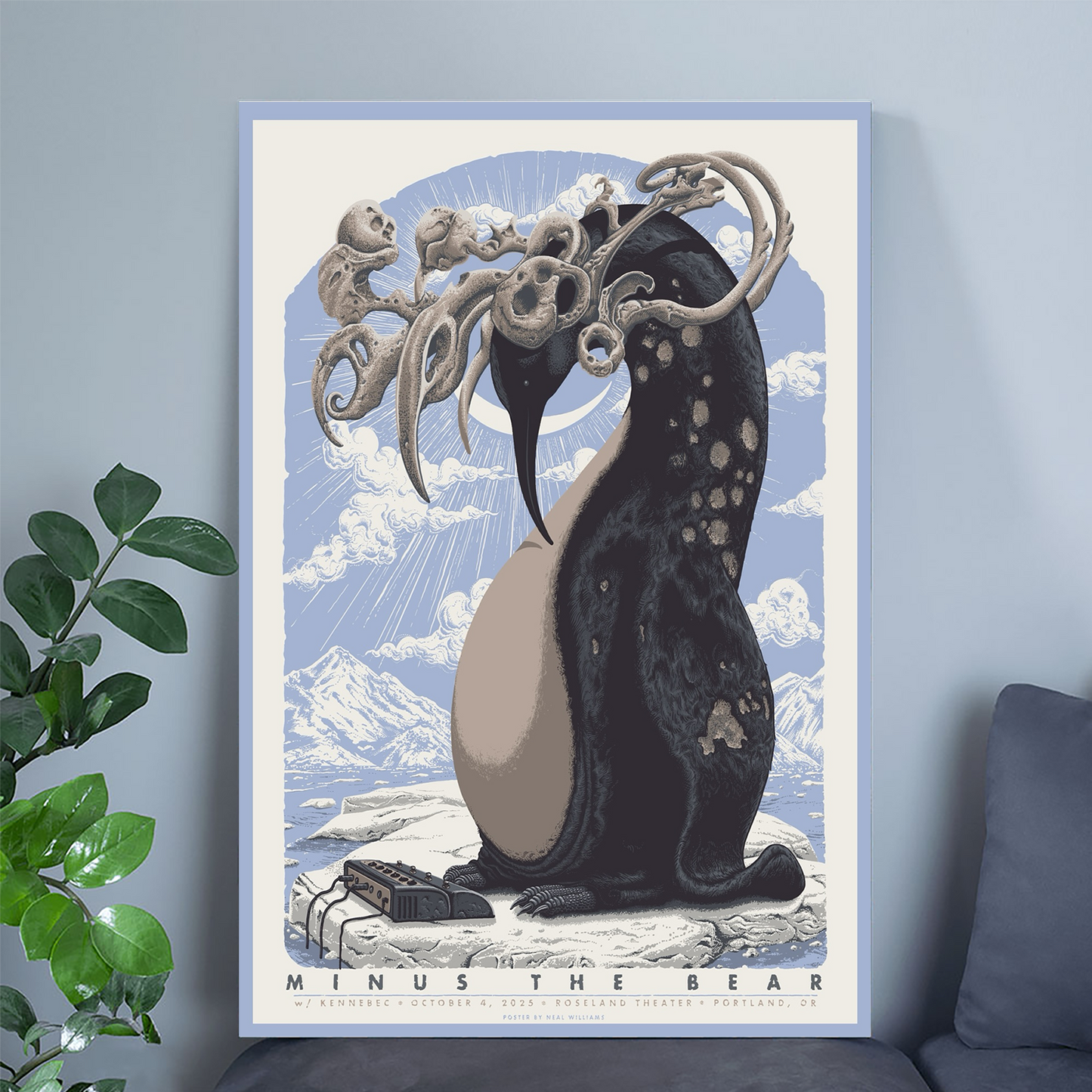 Minus The Bear Concert Poster Print Oct 4 2025 Portland OR Roseland Size 24''x36''