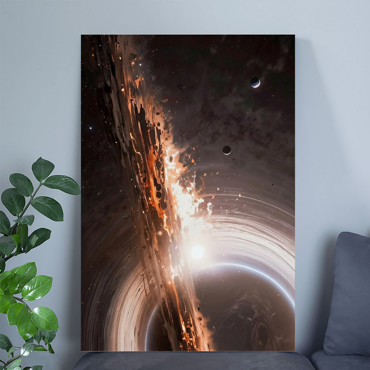 Supernova Wall Art, Cosmic Explosion Poster, Black Hole Event Horizon Art