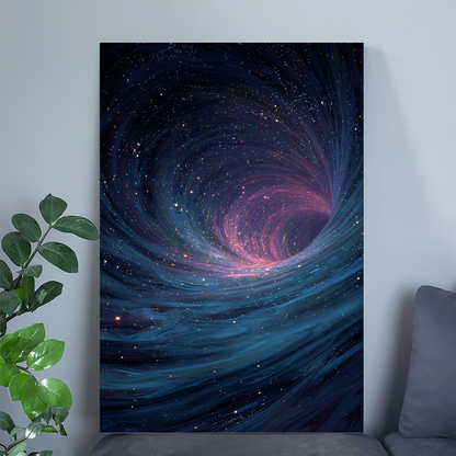 Wormhole Poster, Space Tunnel Print, Theoretical Physics Art, Digital Sci-Fi Decor