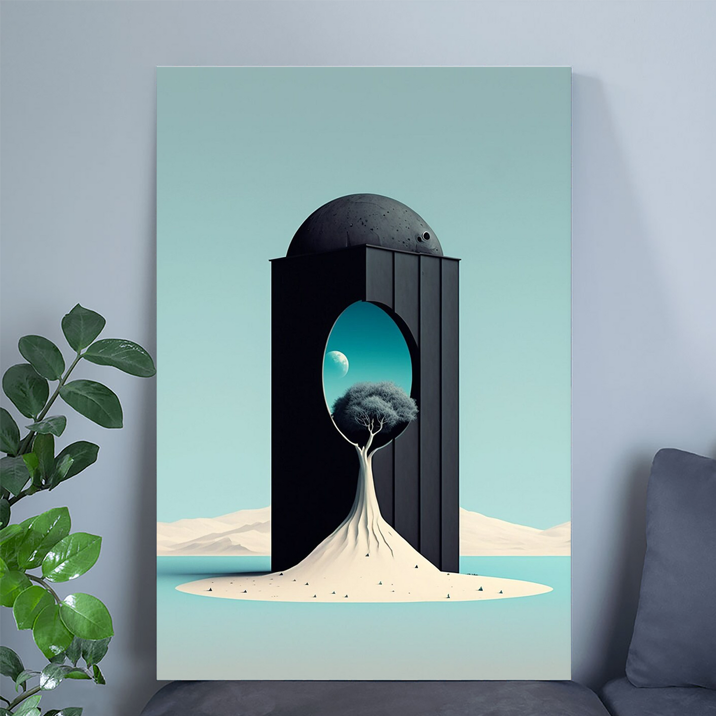 Abstract Dreamscape: Captivating Surreal Poster | Artistic Surrealism Print | Intriguing Wall Art Decor | Whimsical Landscape Illustration