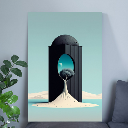 Abstract Dreamscape: Captivating Surreal Poster | Artistic Surrealism Print | Intriguing Wall Art Decor | Whimsical Landscape Illustration