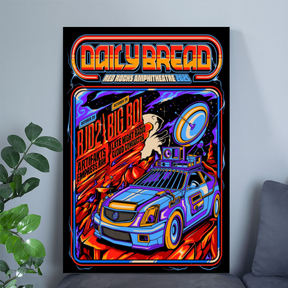 Daily Bread Red Rocks October 25 26 2025 Show Poster Size 24''x36''