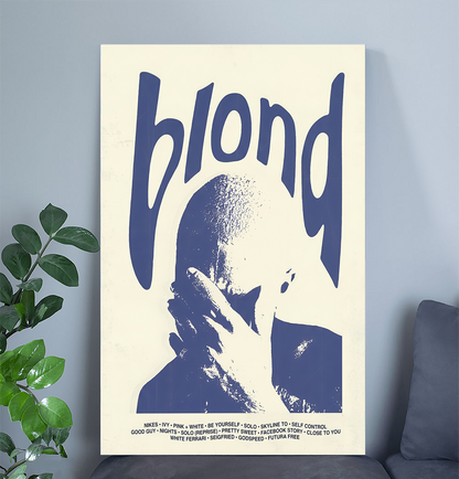 Blond Digital Album Poster, One Sheet Wall Size 24''x36''