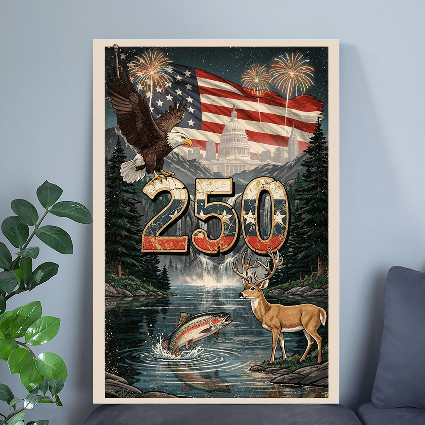 American Heritage Poster: 250th Anniversary Design