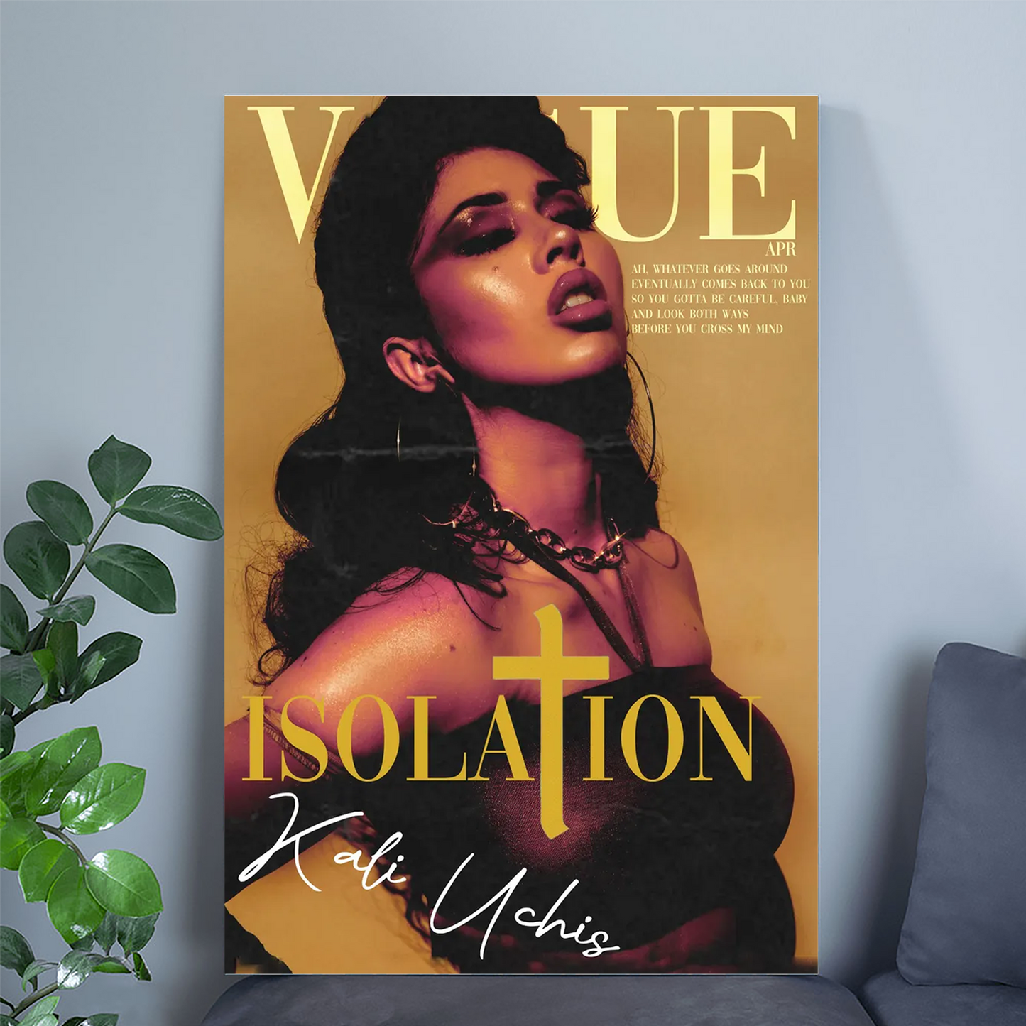 Kali Uchis 'Isolation' Album Poster Retro Y2K Indie Art Size 24''x36''