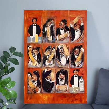 Home Poster- Guy Buffet Martini Canvas Poster, One Sheet Wall Size 24''x36''